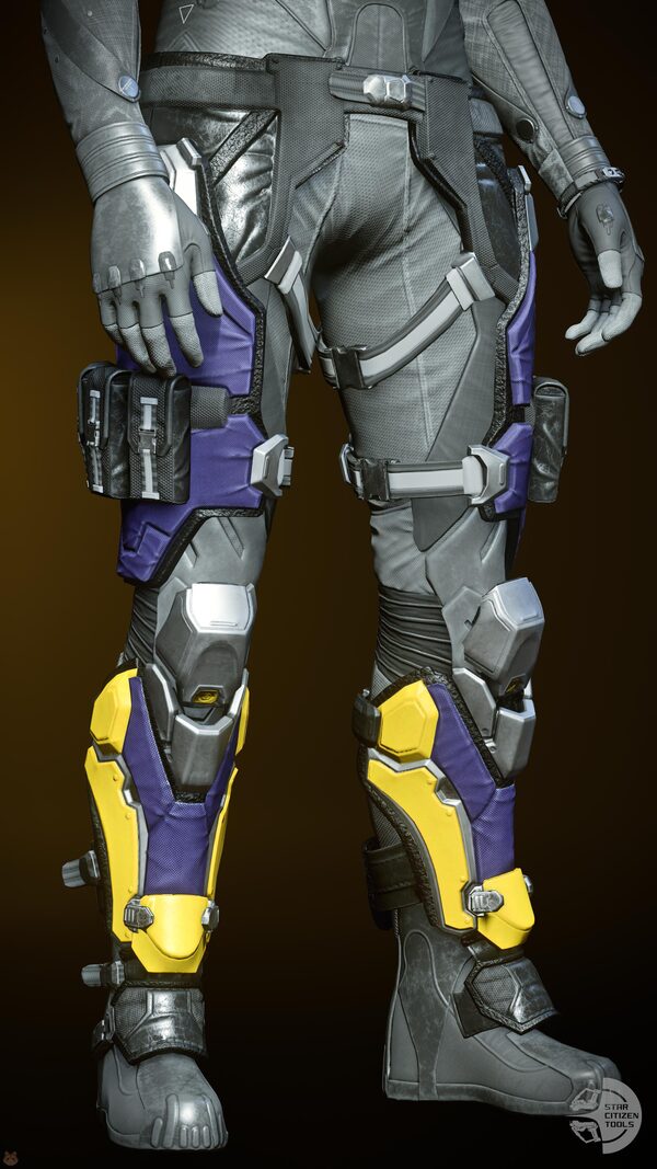 TrueDef-Pro Legs Black/Silver/Yellow