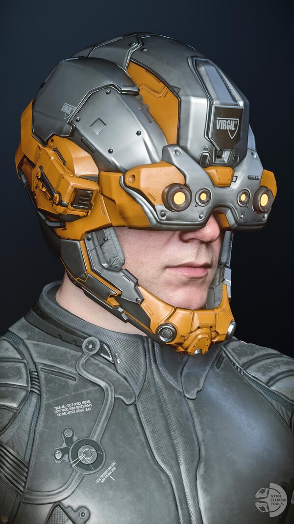 Argus Helmet Black/Gold/Silver