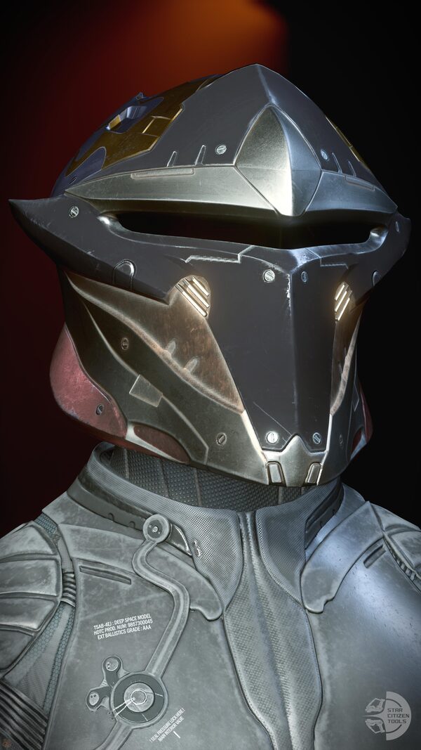 Paladin Helmet Black/Gold/Red