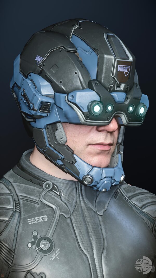 Argus Helmet Black/Silver/Blue