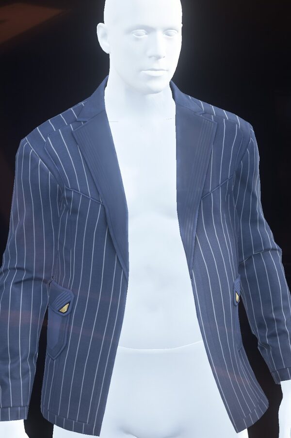 Giotto Jacket Purple Pinstripe