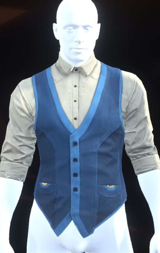 Aranda Shirt Blue/Beige